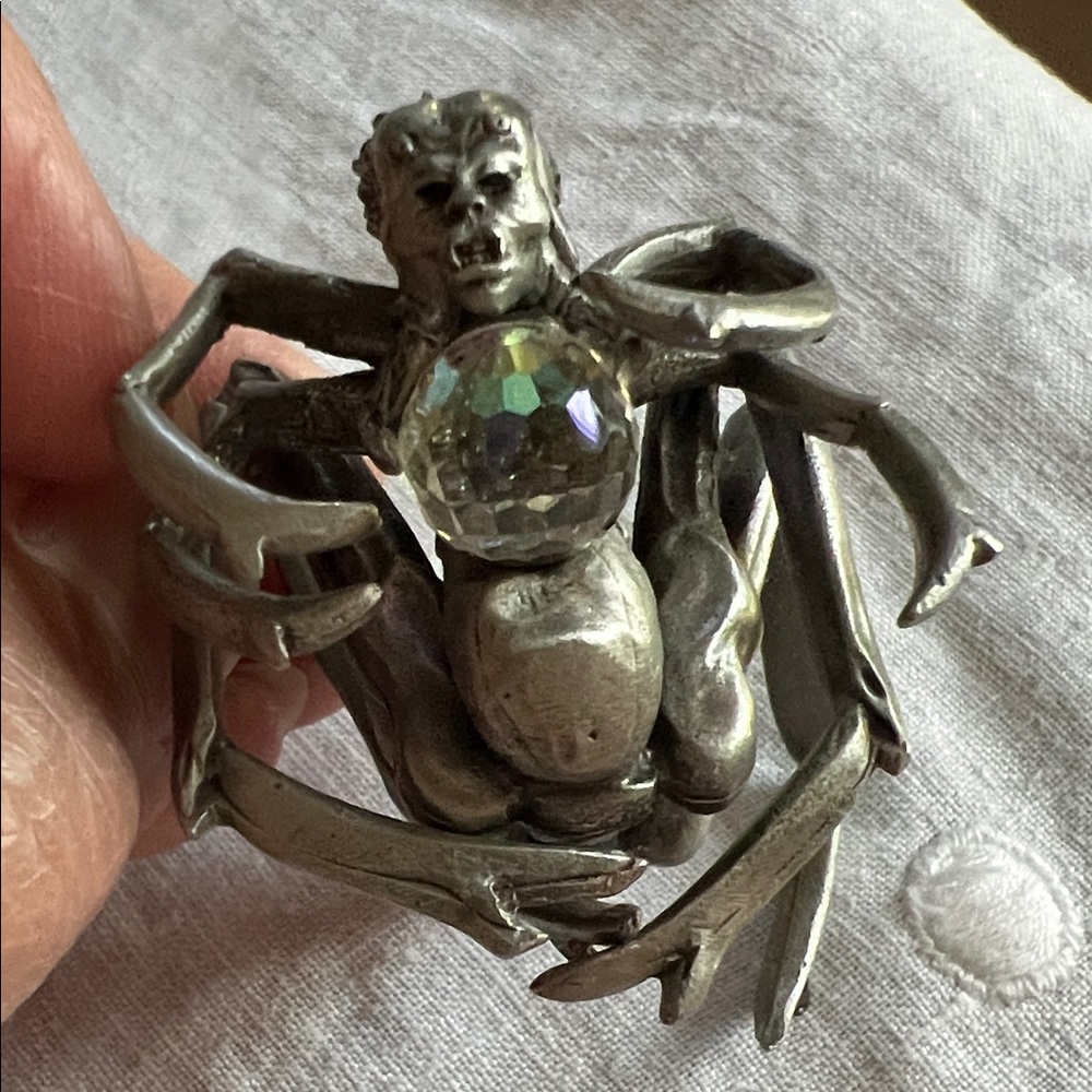 Pewter Spider Insect Figurine.